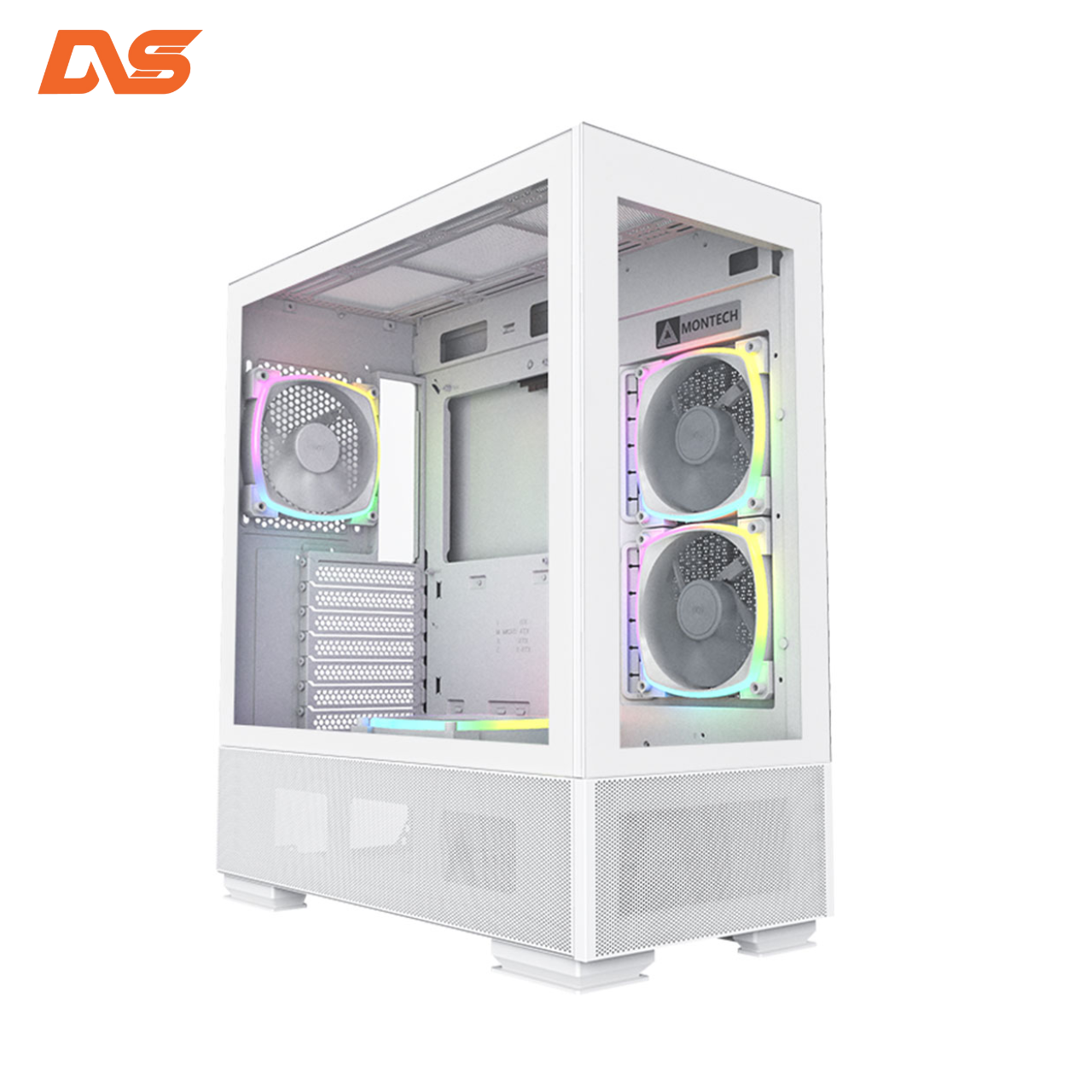 VỎ CASE MONTECH SKY TWO WHITE (ATX/MID TOWER/MÀU TRẮNG/4 FAN ARGB)