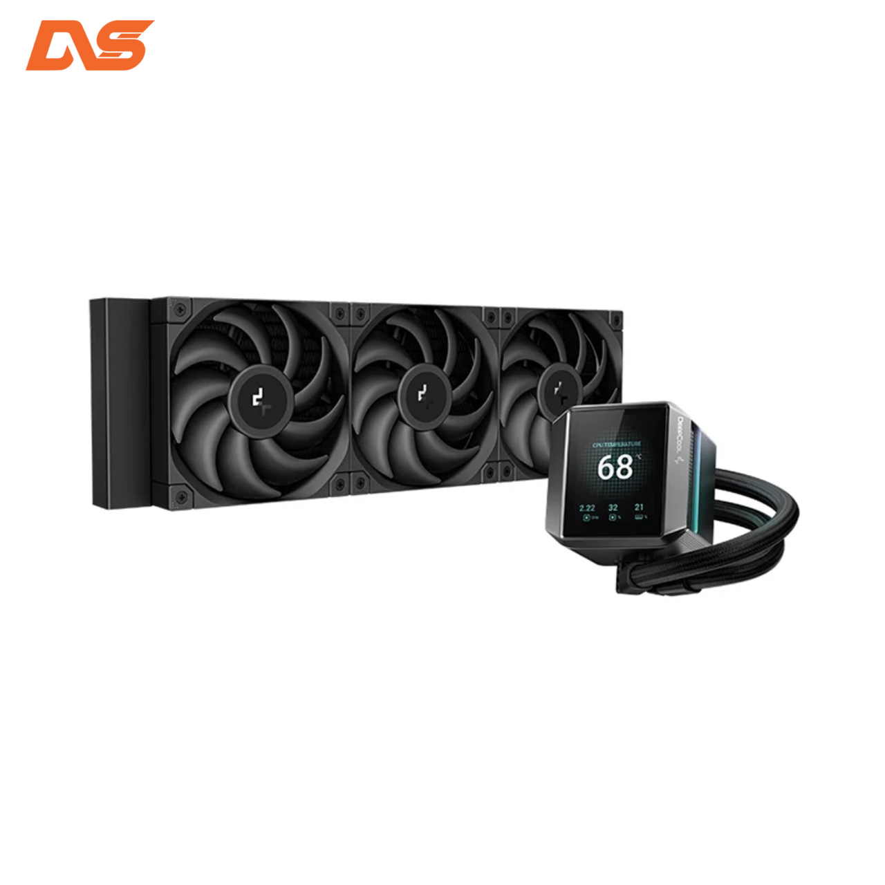 Tản Nhiệt Nước CPU Deepcool MYSTIQUE 360 Black (Màn hình LCD, 3 fan 12cm)