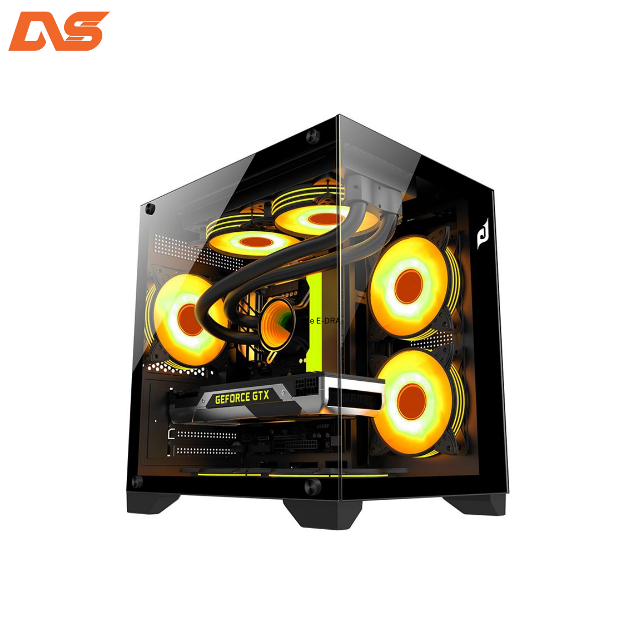 Vỏ Case Edra ECS1503 Black ( Matx, Case Bể Cá)