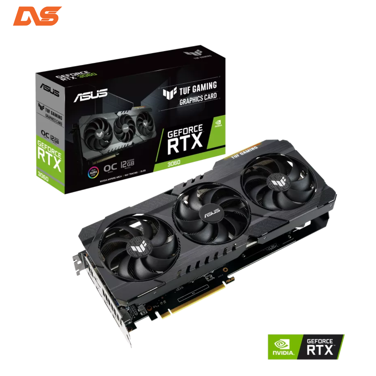 VGA ASUS TUF Gaming GeForce RTX 3060 OC Edition 12GB V2 ( 2nd )