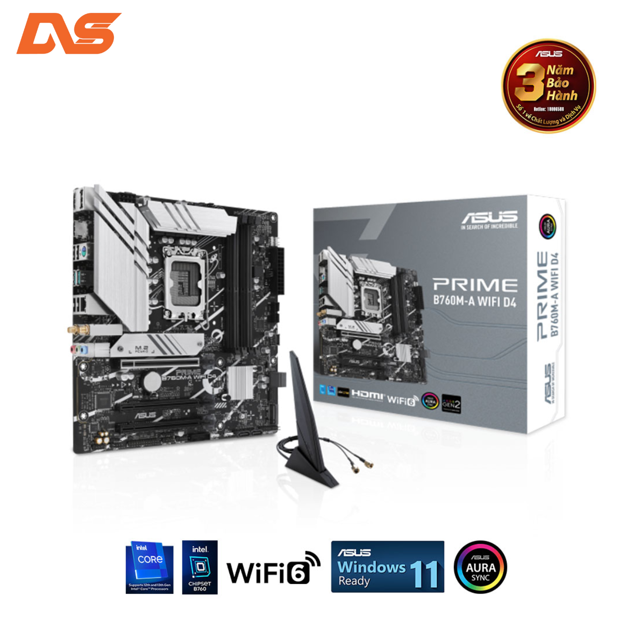 Mainboard ASUS PRIME B760M-A WIFI D4