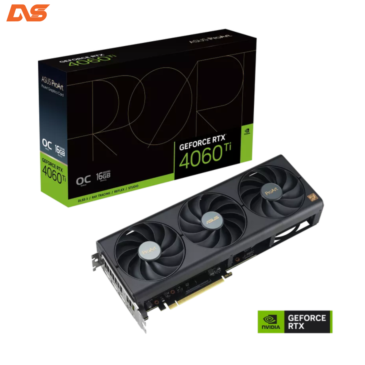 VGA ASUS ProArt GeForce RTX 4060 Ti OC edition 16GB (PROART-RTX4060TI-O16G)- Click