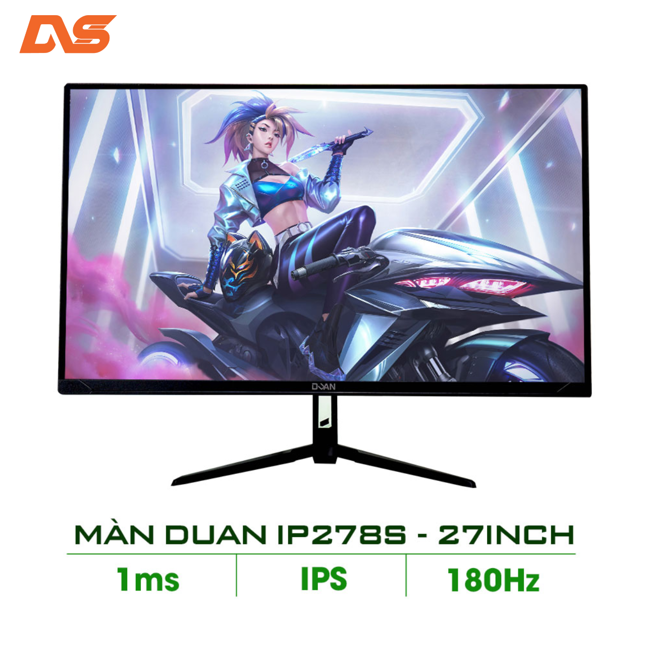MÀN HÌNH DUAN IP278S 27INCH 180HZ IPS 1MS PHẲNG DUAIP278S