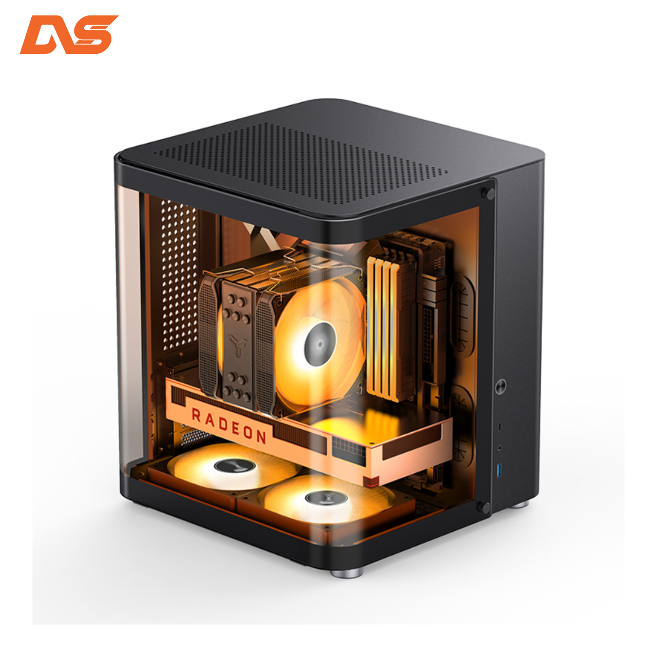 Vỏ case Jonsbo TK-1 Black ( Mid Tower/Màu Đen)