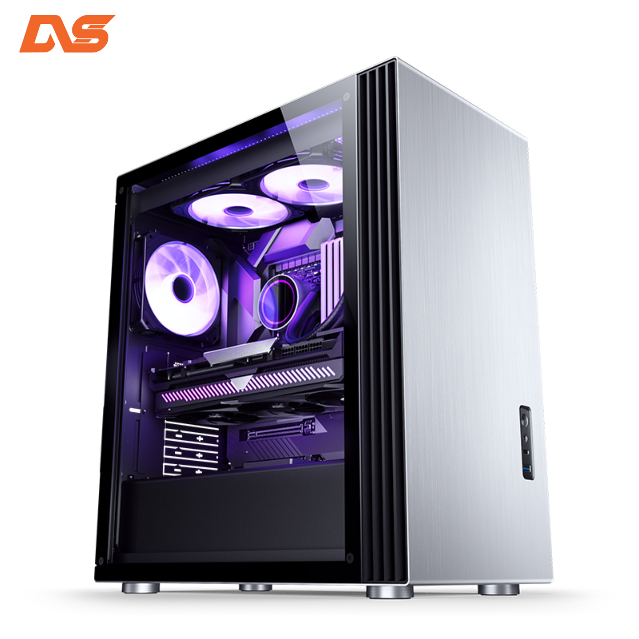 Vỏ case Jonsbo UMX6SW Silver ( Mid Tower/Màu Bạc)