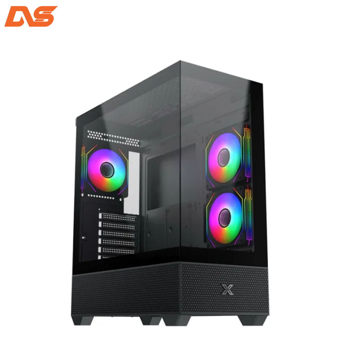 Vỏ case XIGMATEK ALPHARD M 3GF - EN44090 (mATX/Mid Tower/Màu Đen/3 fan vô cực)